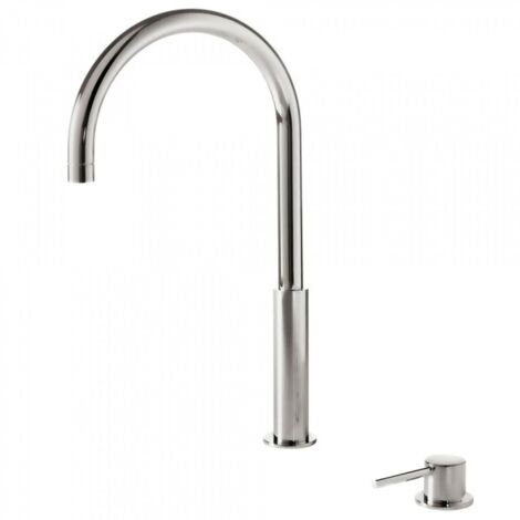 Lavabo mitigeur haut sur gorge Acier STUDY - TRES 26110502AC (1/3)