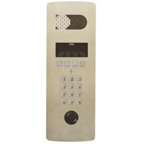 Platine vidéo à défilement 2VOICE 2 lignes perçage T25 - Inox Poteau technique URMET D83/IPT (1/2)