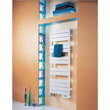 Acova – Sèche-serviette mixte 583W/600W – Acier anticorrosion – Dimensions 11,3 cm de saillie – Régulation TimerProg intégrée - ASX-126-050