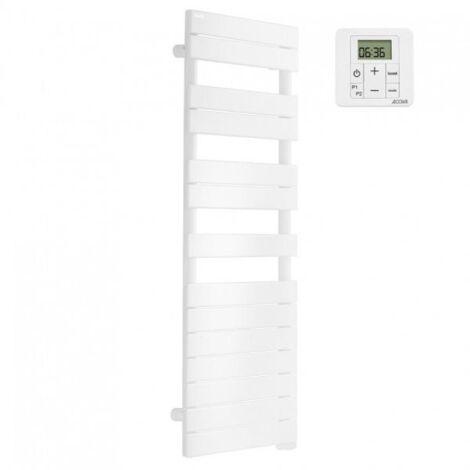 Acova – Sèche-serviette électrique 750W – Acier anticorrosion – Design symétrique – Fixation murale – Fluide haute performance (1/8)