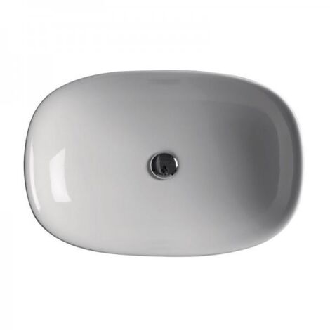 LAVABO CERAMIQUE WILD 60-40-10 CM A ENCASTRER BLANC BRILLANT - CRISTINA ONDYNA WWL6045 (1/2)