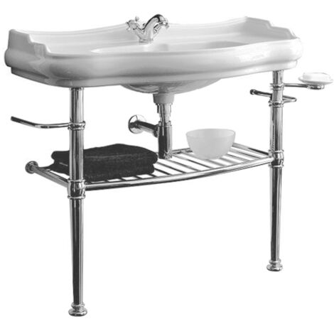Cristina Ondyna – Pieds colonnes laiton pour lavabo – Fixation murale – Résistant à la corrosion – WPG73051