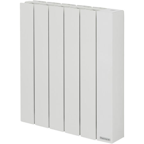 Thermor – Radiateur à inertie fluide 500W blanc – Horizontal 575x410x127mm – Aluminium – Programmation intégrée – 492411