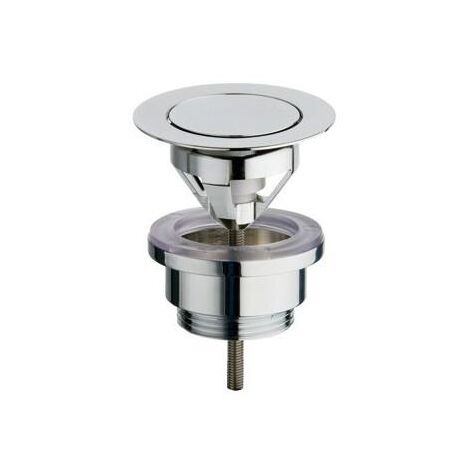 BONDE LAVABO UP&DOWN LAITON BOUCHON PLAT CHROME 5-55 mm - CRISTINA ONDYNA UD22551 (1/2)