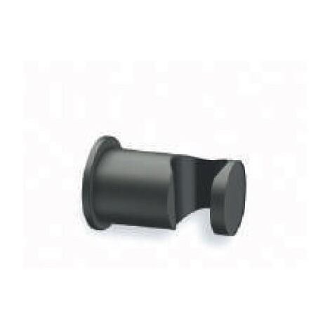 SUPPORT DOUCHETTE ROND MURAL NOIR LAITON - CRISTINA ONDYNA PD44913 (1/2)