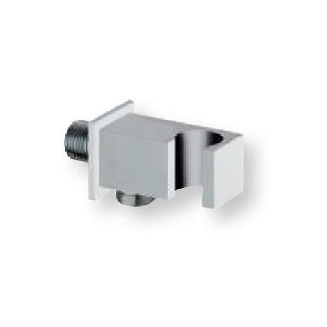 APPLIQUE PRISE D'EAU CARREE LAITON BLANC 1/2" - CRISTINA ONDYNA QD64024 (1/2)