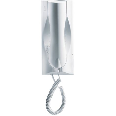 Urmet – Poste audio Atlantico 5 fils pour interphone – Alimentation 5 fils – Fixation murale – Combiné avec haut-parleur et sonnerie (1/3)