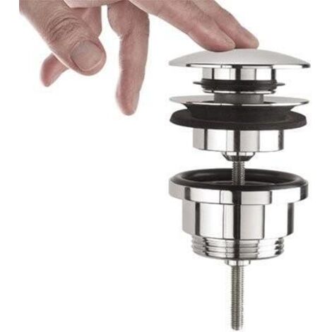 Bonde pour lavabo chromé SIMPLE‑RAPID 63,5 mm - TRES 161840 (1/2)