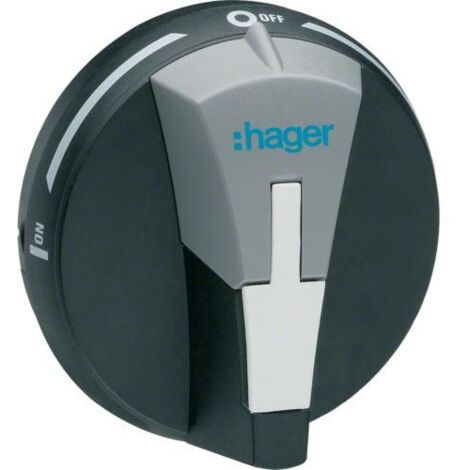 Commande débrochable sur porte pour interrupteurs 20A-100A verrouillable HAGER HZC010 (1/3)