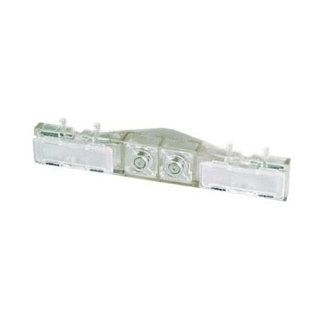 Urmet – Porte-étiquette double pour plaque 655 – Support à visser avec 2 fenêtres et plaquettes – Identification claire et visible - RC41C