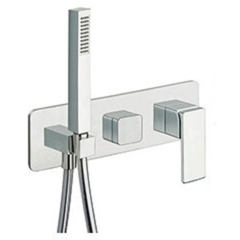 FACADE EXTERNE QUADRI S DOUCHE MURALE 2 SORTIES - CRISTINA ONDYNA QS60251 (1/2)
