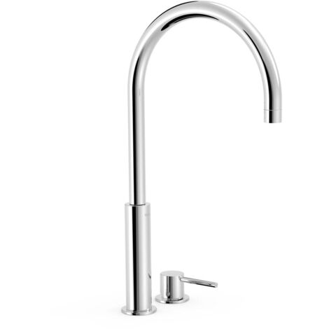 Lavabo mitigeur haut sur gorge Chromé STUDY - TRES 26110502 (1/2)
