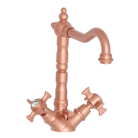 Mélangeur Lavabo CHAMBORD Or Rose Brosse + Vidage Pvd - CRISTINA ONDYNA CH11134P