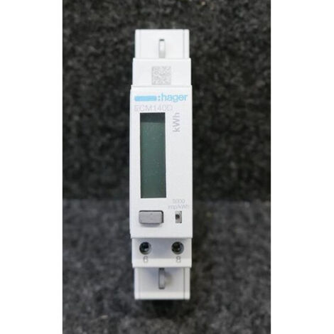 Compteur monophasé direct 40A 1M MBUS MID pour rail DIN HAGER