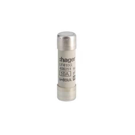 Cartouche fus.14x51 gG 10A - HAGER LF410G (1/2)