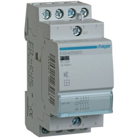 Contact sil. 25A, 4F, 24V - AUTOMATISMES HAGER ESD425SDC