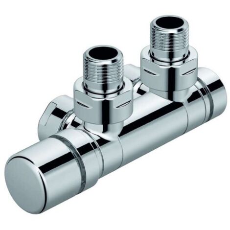 Kit P Robinetterie thermostatisable en H pivotant réversible monotube / bitube chromé - ACOVA 991638