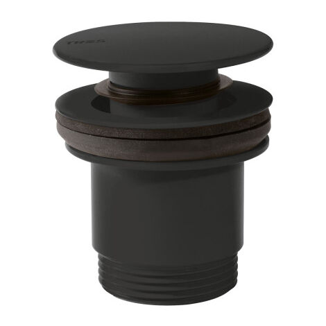 Bonde de vidage clic-clac Simple-Rapid pour lavabo Noir Mat - TRES 24284001NM (1/2)