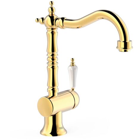 Mitigeur lavabo Or TRES-CLASIC COLOR - TRES 24210801OR (1/2)