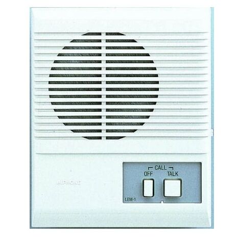 Aiphone – Interphone sur haut-parleur 1 direction – Réglage volume – Pose bureau ou mural – Communication à distance – LEM1