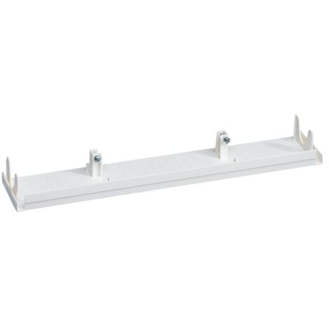 Hager – Embout pour goulotte électrique Gamma+ 18 – Blanc pur – 2 ergots anti cintrage – Fixation quickfix pour installation rapide