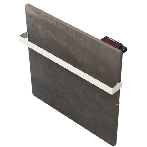 Sèche-serviettes à inertie TACTILO Carré Terre Lunaire 800W - Valderoma TL08BSA (1/2)