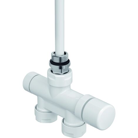 Robinetterie monopoint thermostatisable droite réversible 1/2'' Kit J blanc Acova 991541