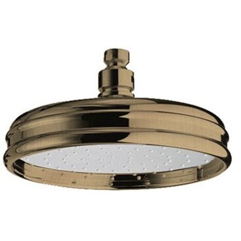 Pomme De Douche Retro Luxe Anticalcaire D.200 Or Rose Brosse Pvd Robinetterie HYDROTHERAPIE - CRISTINA ONDYNA RX54834P (1/2)