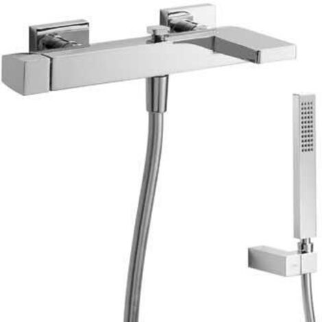 Mitigeur bain Douchette à main anticalcaire (202.639.01) avec support orientable et flexible. - TRES 20217001
