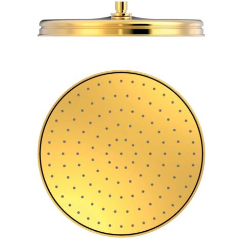 Douche de tête OR anticalcaire à rotule Ø 310 mm - TRES 29933703OR (1/2)