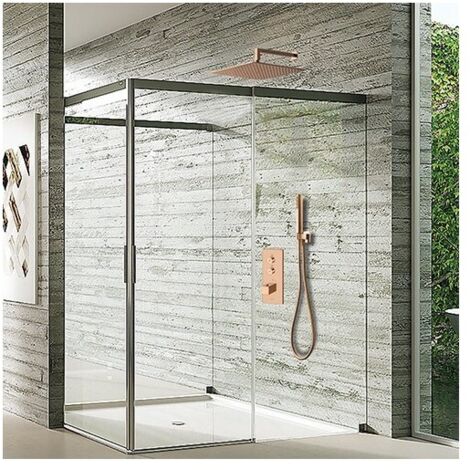 Pomme De Douche Sandwich Inox Carre Or Rose Robinetterie HYDROTHERAPIE - CRISTINA ONDYNA PD96346P (1/2)