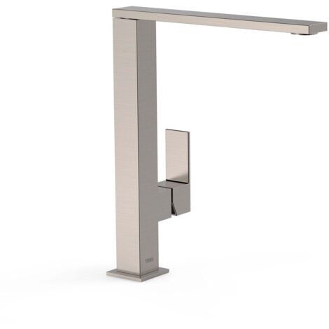 Mitigeur lavabo Acier bec 34x10 mm - TRES 00648501AC (1/2)