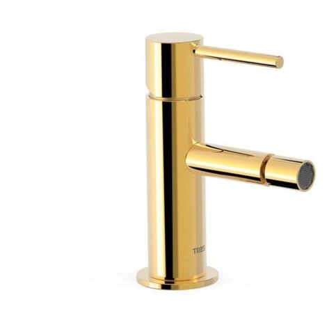 TRES 06212001OR STUDY Grifo Monomando para Bidé Color Oro 24K - ref: 06212001OR (1/2)