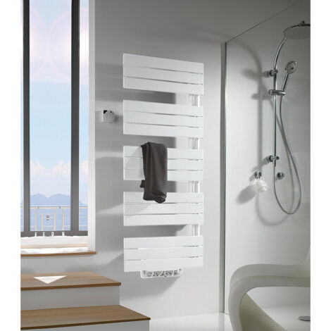 Sèche-serviettes eau chaude ARBORESCENCE 1008W droite avec soufflant Speed'Air - Finimetal