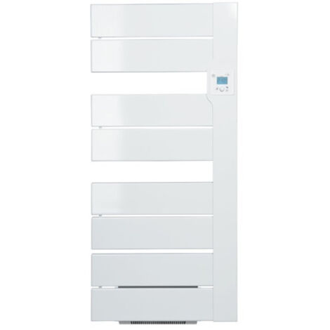 Sèche-serviette électrique soufflant 1500W blanc – Montée en température rapide – Pose verticale – Acier – M109215 – Muller Intuitiv