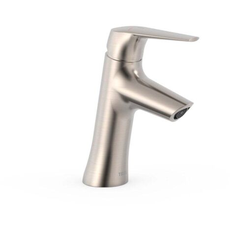 Mitigeur incliné éco-efficace pour lavabo Acier - TRES 28110402AC (1/2)