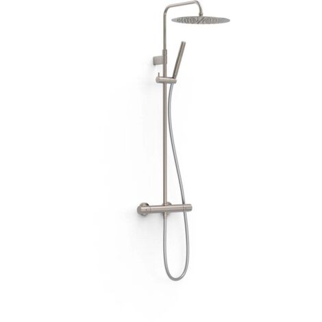 Ensemble de robinet thermostatique mural à 2 voies pour douche Acier - TRES 19039302AC (1/2)