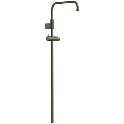 Barre de douche télescopique adaptable au robinet thermostatique mural Noir bronze - TRES 03464501KMB (1/2)