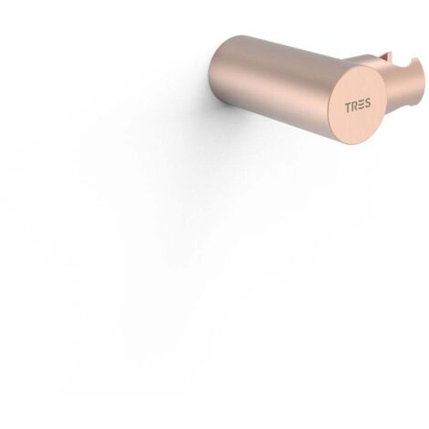 Support orientable pour douchette à mainMatériau : Laiton. Or Rose Mat 24K - TRES 06183901OPM (1/2)