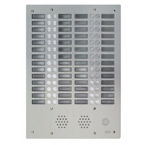 Plaque a.v alu 6mm 4r 56bp URMET 7774/56 (1/2)