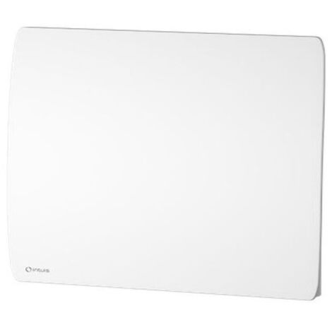 Noirot – Radiateur à inertie horizontal 1500W – Corps monobloc en aluminium – Surface galbée blanc satiné – Programmation journalière et hebdomadaire