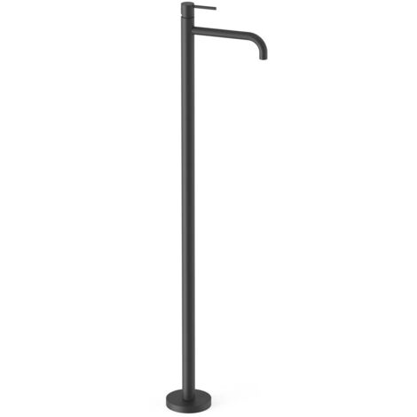 Mitigeur sur pied pour lavabo1 colonne verticale d’alimentation Noir mat - TRES 26285305NM (1/2)