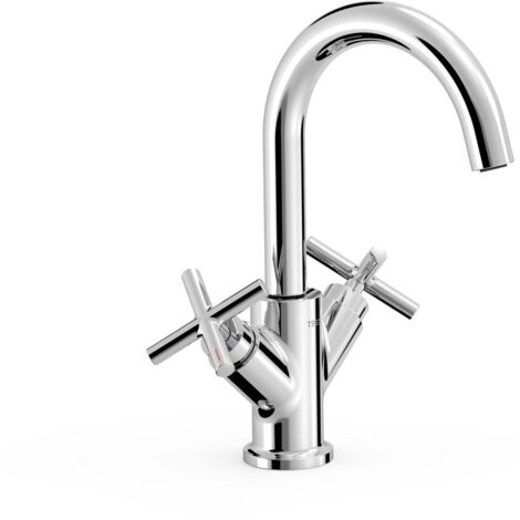 Mélangeur pour lavabo Mont Blanc chromé - TRES 28310301 (1/2)