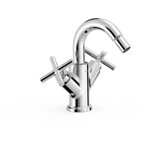 Mélangeur pour bidetRotule orientable Avec volants Chrome - TRES 28312001 (1/2)