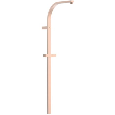 Barre de douche longue adaptable au robinet thermostatique mural Or Rose Mat 24K - TRES 03463505OPM (1/2)