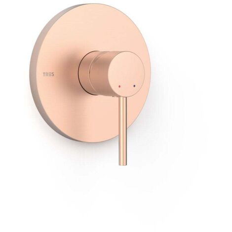 Pièce apparente pour boîtier encastré 1 voie Rapid-boxPièce apparente Or Rose Mat 24K - TRES 26227810OPM (1/2)