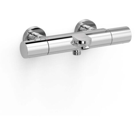 Robinet thermostatique mural pour baignoire et doucheSans accessoires Chrome - TRES 19017401 (1/2)