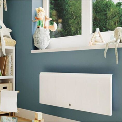 Thermor – Radiateur à inertie fonte 1500W – Plinthe 1320mm – Installation murale – Compatible CozyTouch – Détection ouverture fenêtre