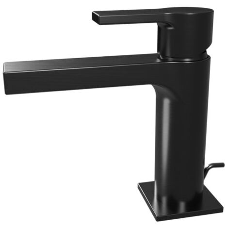 Mitigeur lavabo vidage métal Chromé Noir Brossé Omega - CRISTINA ONDYNA OG22175 (1/2)