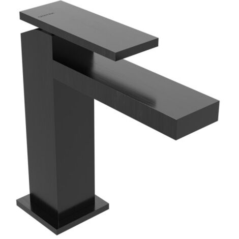 Mitigeur lavabo monotrou Chromé Noir Brossé Tabula - CRISTINA ONDYNA TA22075 (1/2)